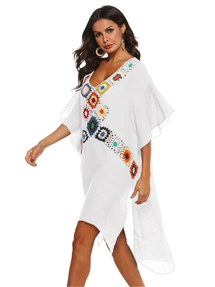 Saída de Praia Feminina Midi Floral