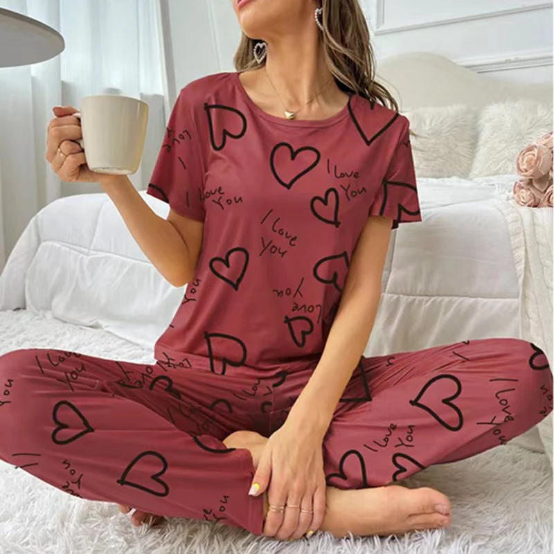 Conjunto Pijama com Manga Curta