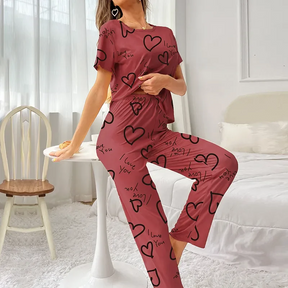 Conjunto Pijama com Manga Curta