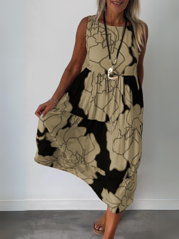 Vestido Casual Estampado Floratta
