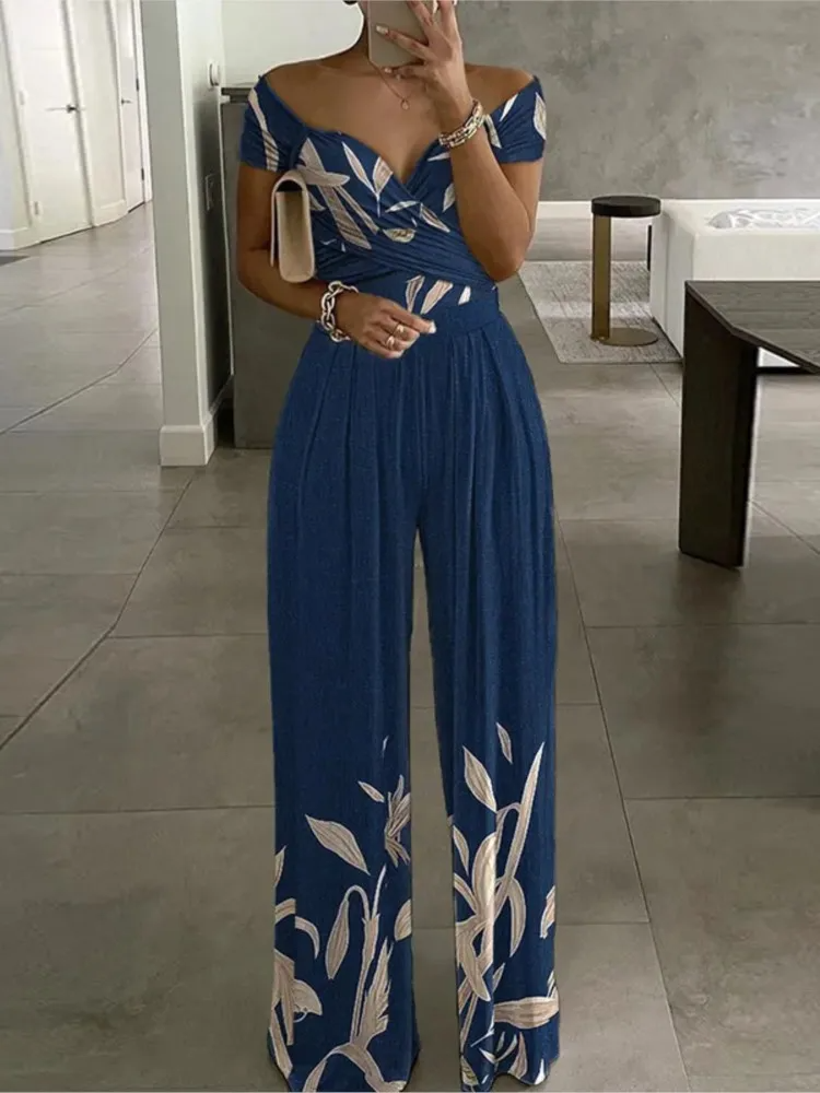 Macacão Cintura Alta Estampado Opulent