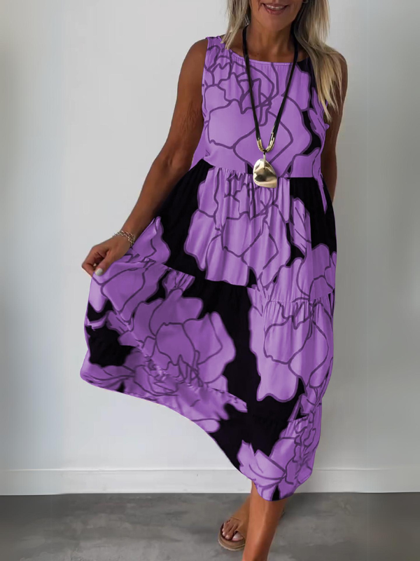 Vestido Casual Estampado Floratta