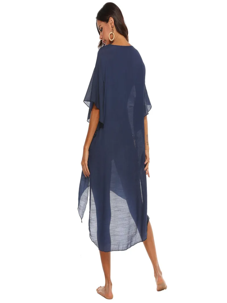 Saída de Praia Feminina Midi Floral