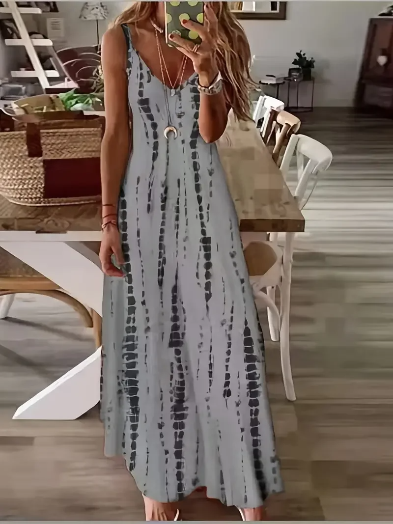 Vestido Solto Casual com Decote em V Harmony