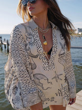 Conjunto de camisa com borlas e shorts com cós elástico de cetim Live By Water