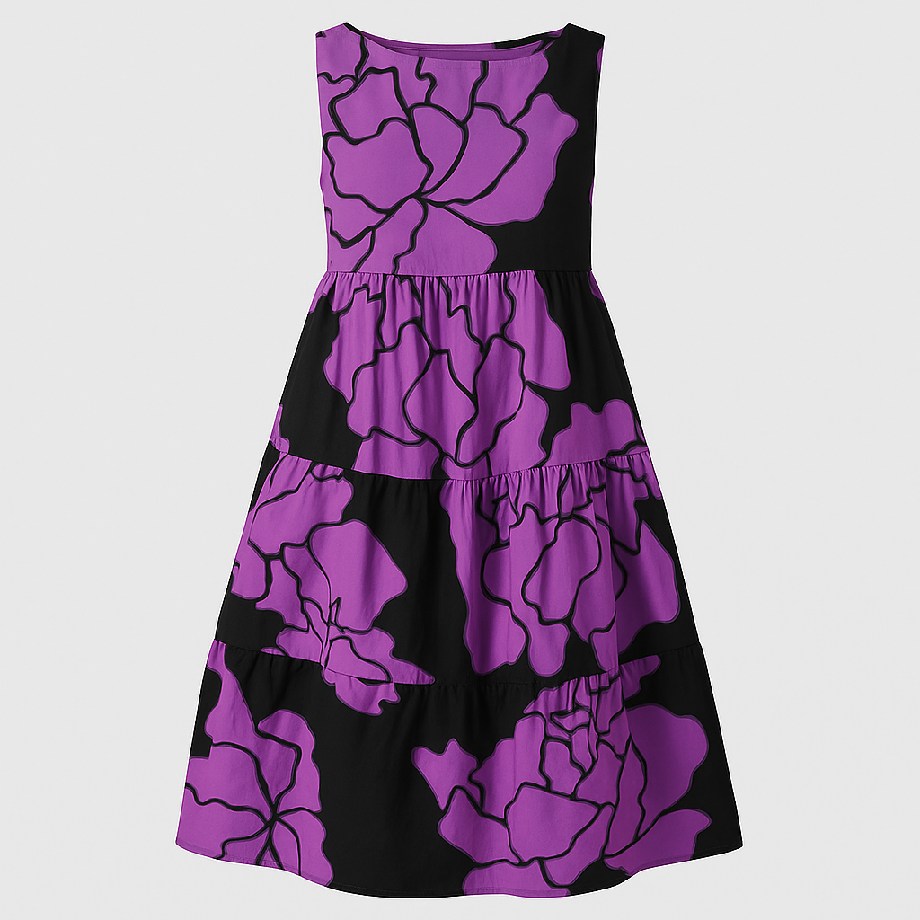 Vestido Casual Estampado Floratta