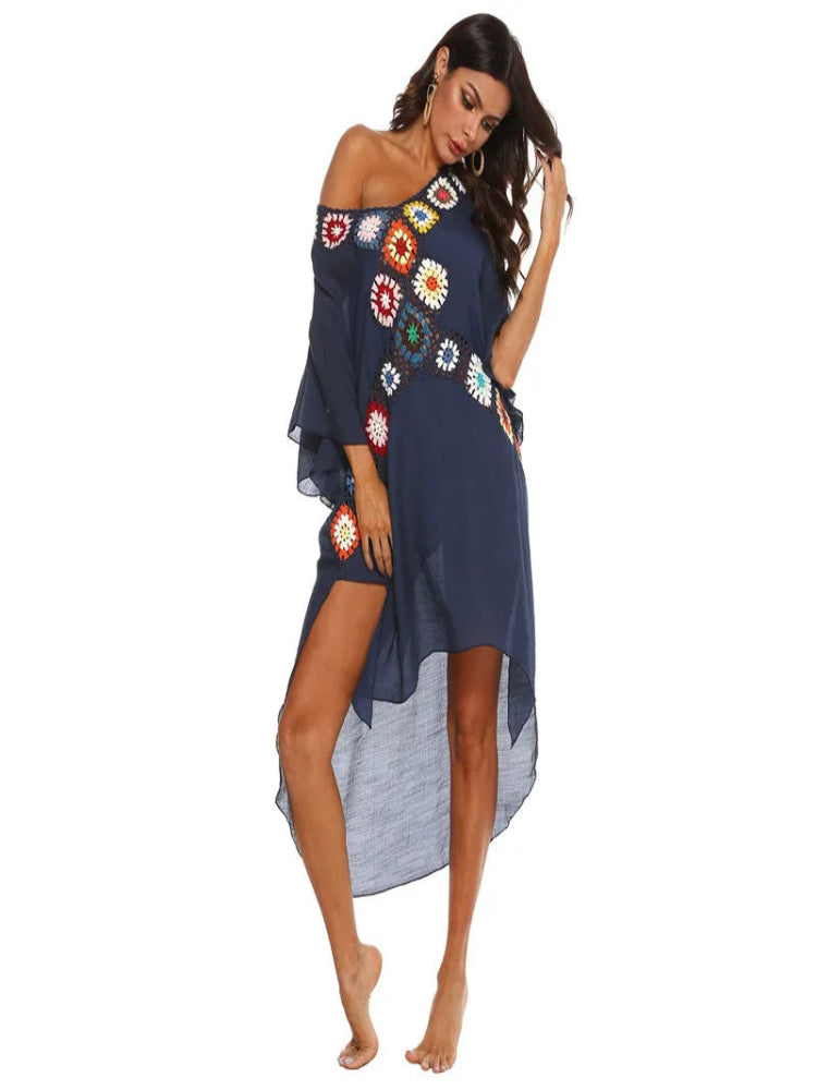 Saída de Praia Feminina Midi Floral