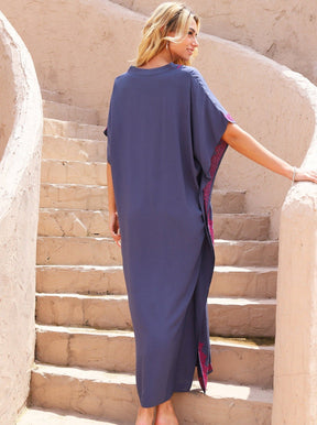 Kaftans Bordado Verão 2025  Azul II- Original Priya™