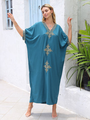 Kaftans Bordado Verão 2025 Azul - Original Priya™