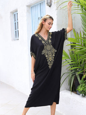 Kaftans Bordado Verão 2025 Preto - Original Priya™