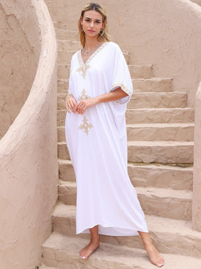 Kaftans Bordado Verão 2025 Branco - Original Priya™