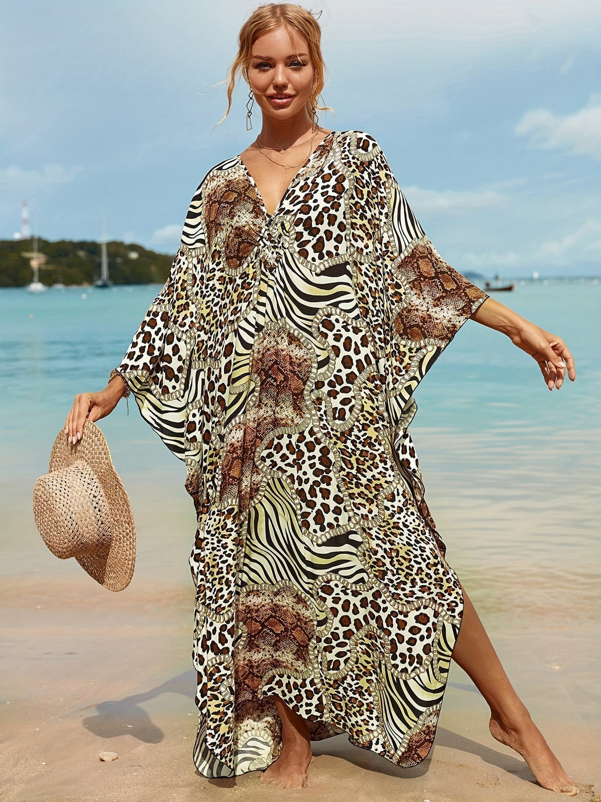 Kaftans Casual Tropical Resort 2024- Original Priya™ - Priya 