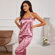 Conjunto Pijama de Seda Glamour