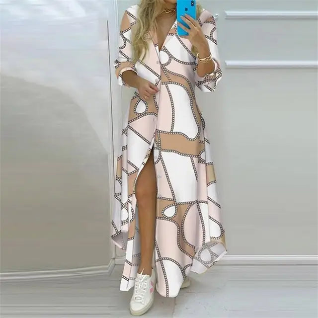 Vestido Longo Estampado Whisper - Priya