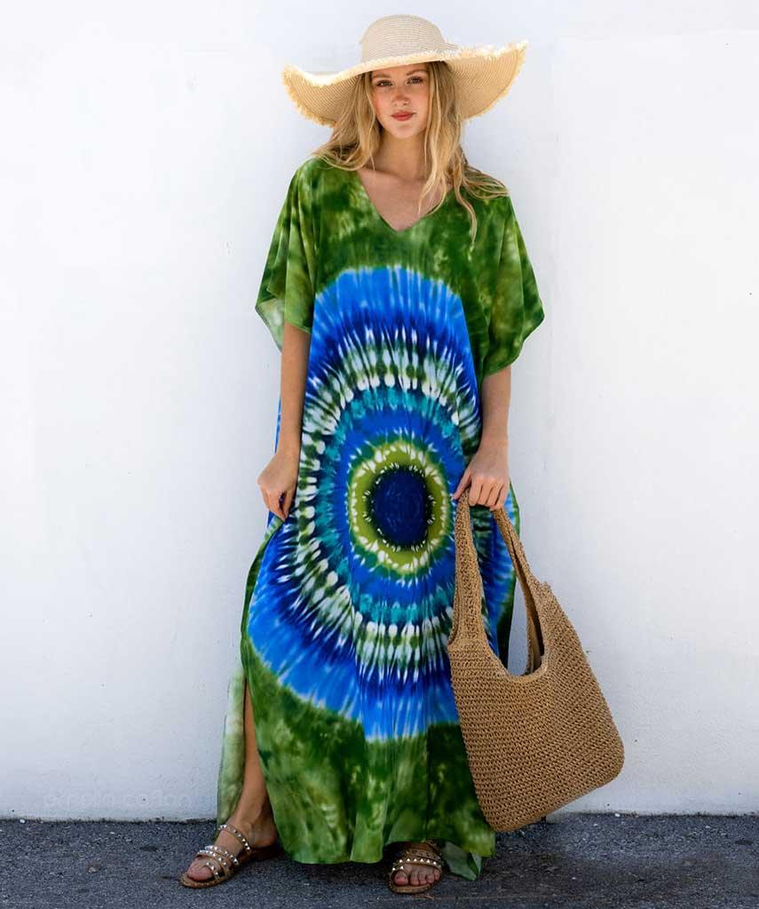 Colors Louise casual Verão 2024 Caftan - Mavive ™ - Mavive