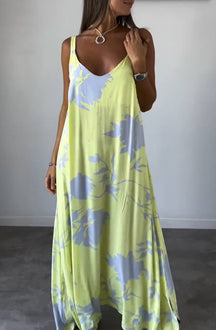Vestido Suspensório Tropical *Original Priya™